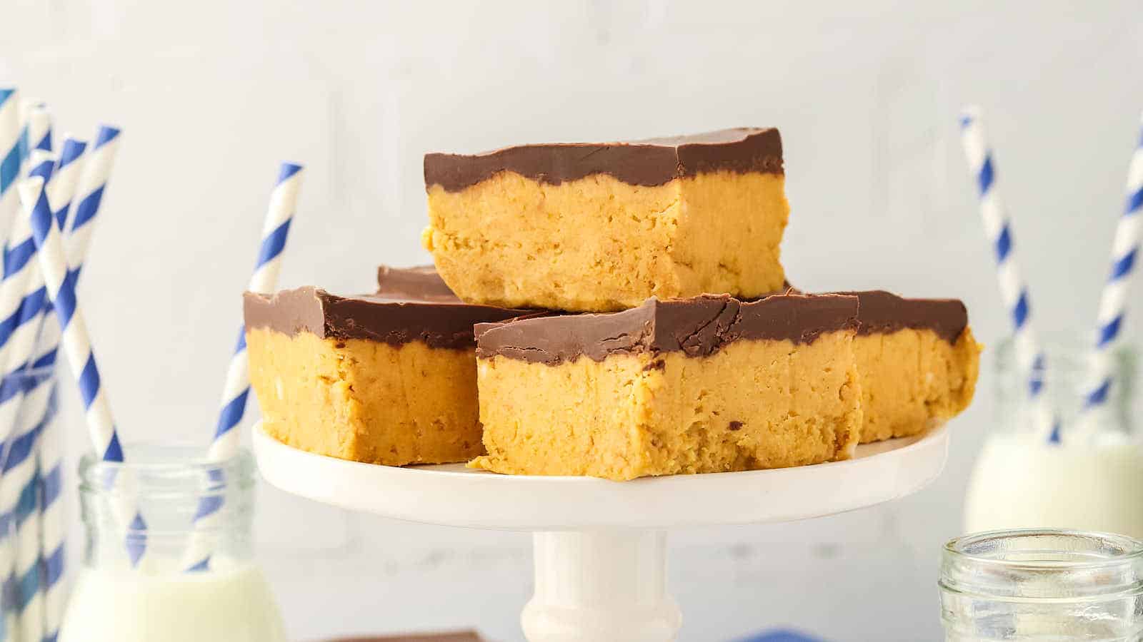 Peanut Butter Bars recipe by Cheerful Cook.