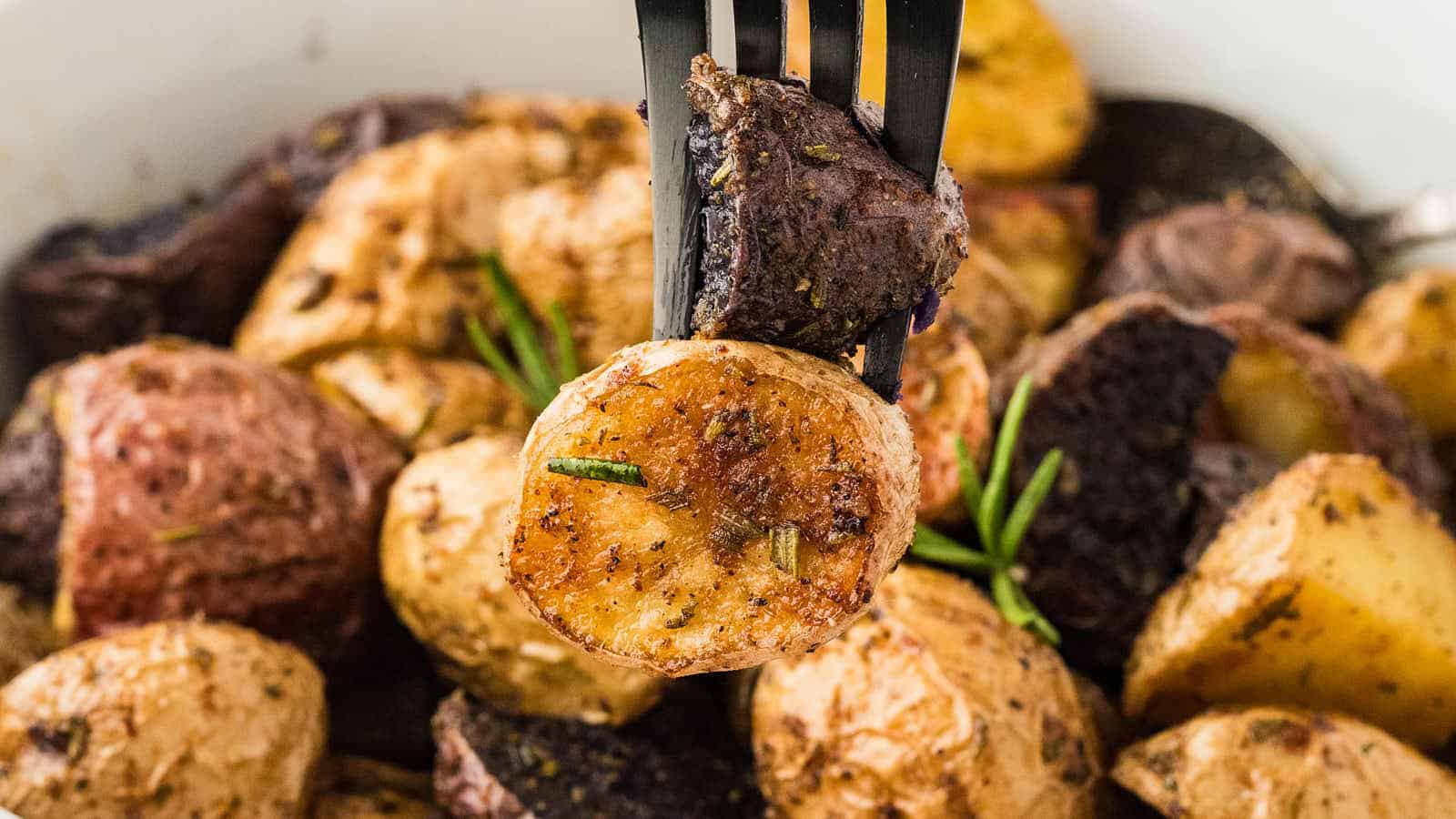 Rosemary Roasted Potatoes recipe by Cheerful Cook.