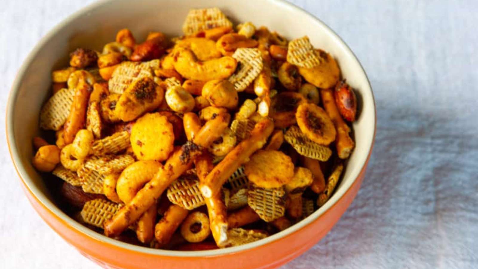 Nuts and Bolts Snack Mix recipe by Buttered Veg.