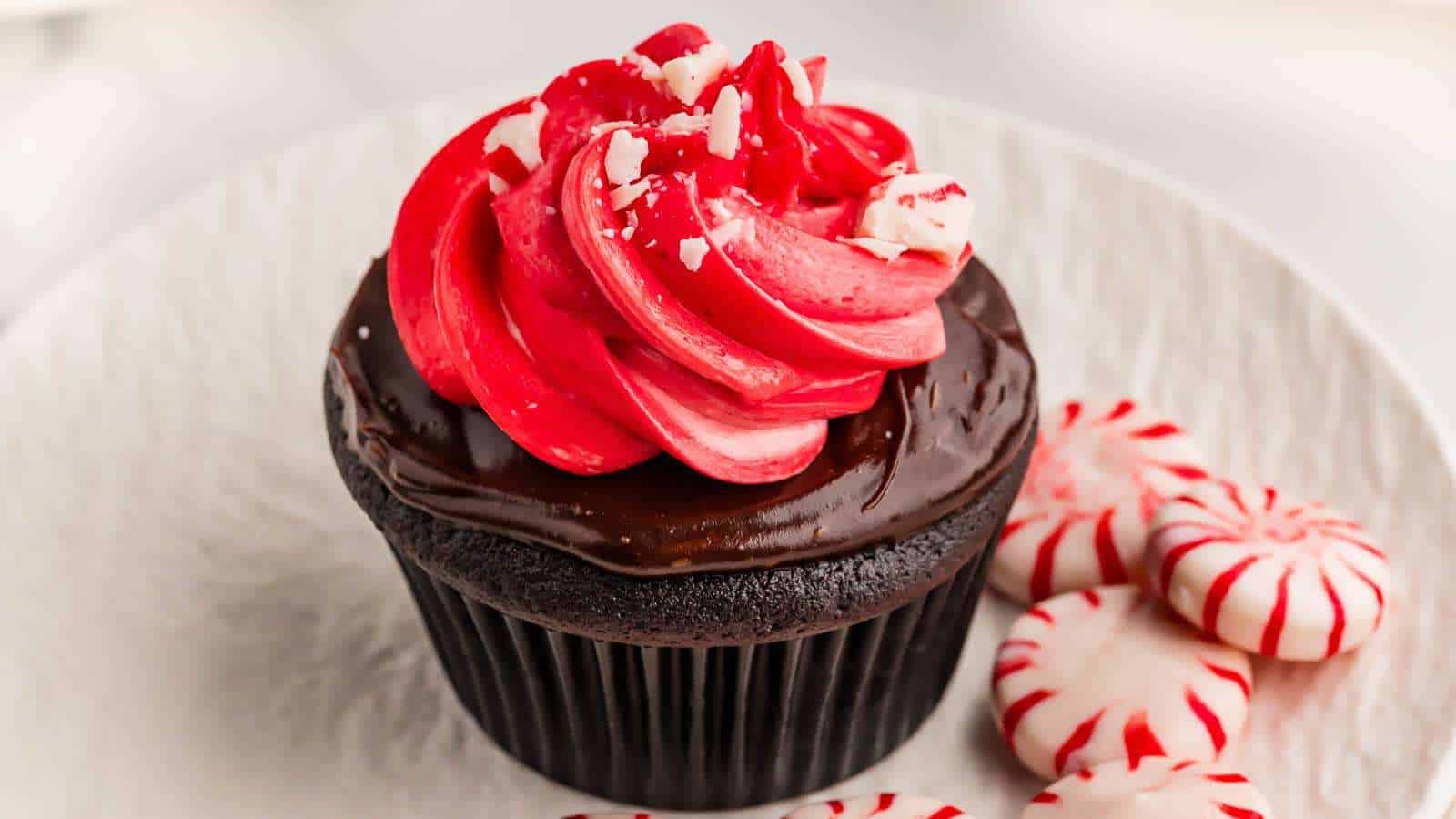 Chocolate Peppermint Cupcakes recipe by Tessie's Table.