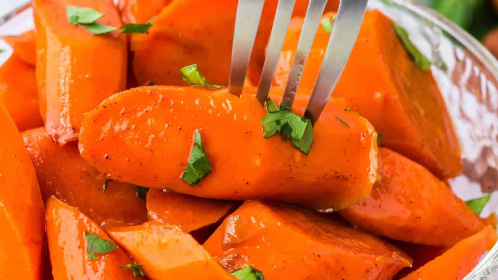 Honey Maple Carrots recipe by Kitchen Divas.