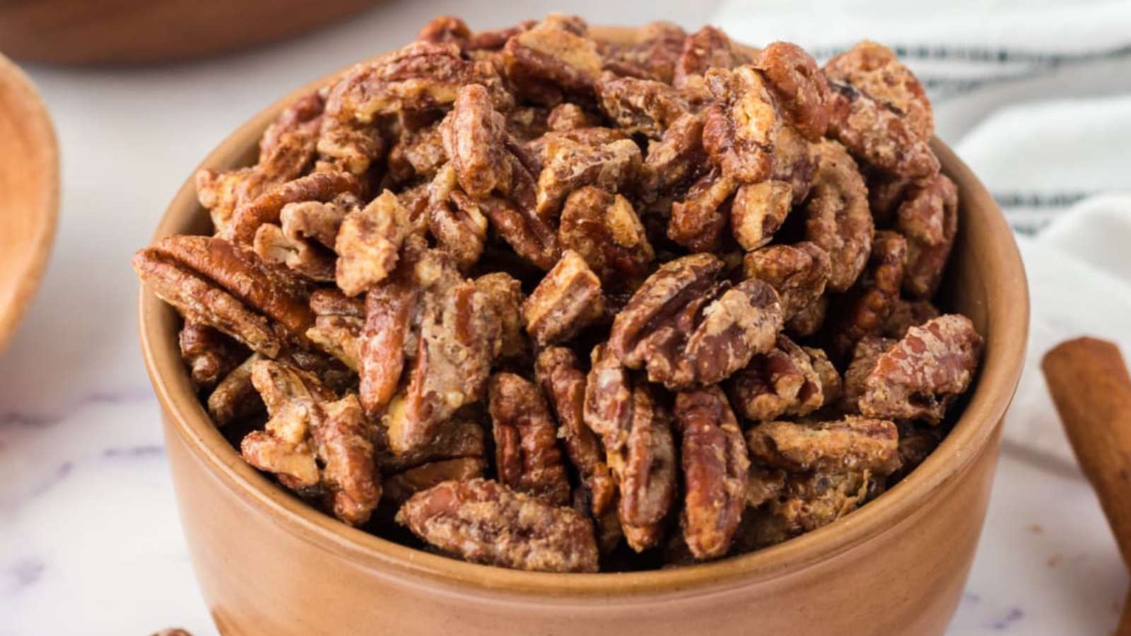 Spicy Candied Pecans recipe by Kitchen Divas.