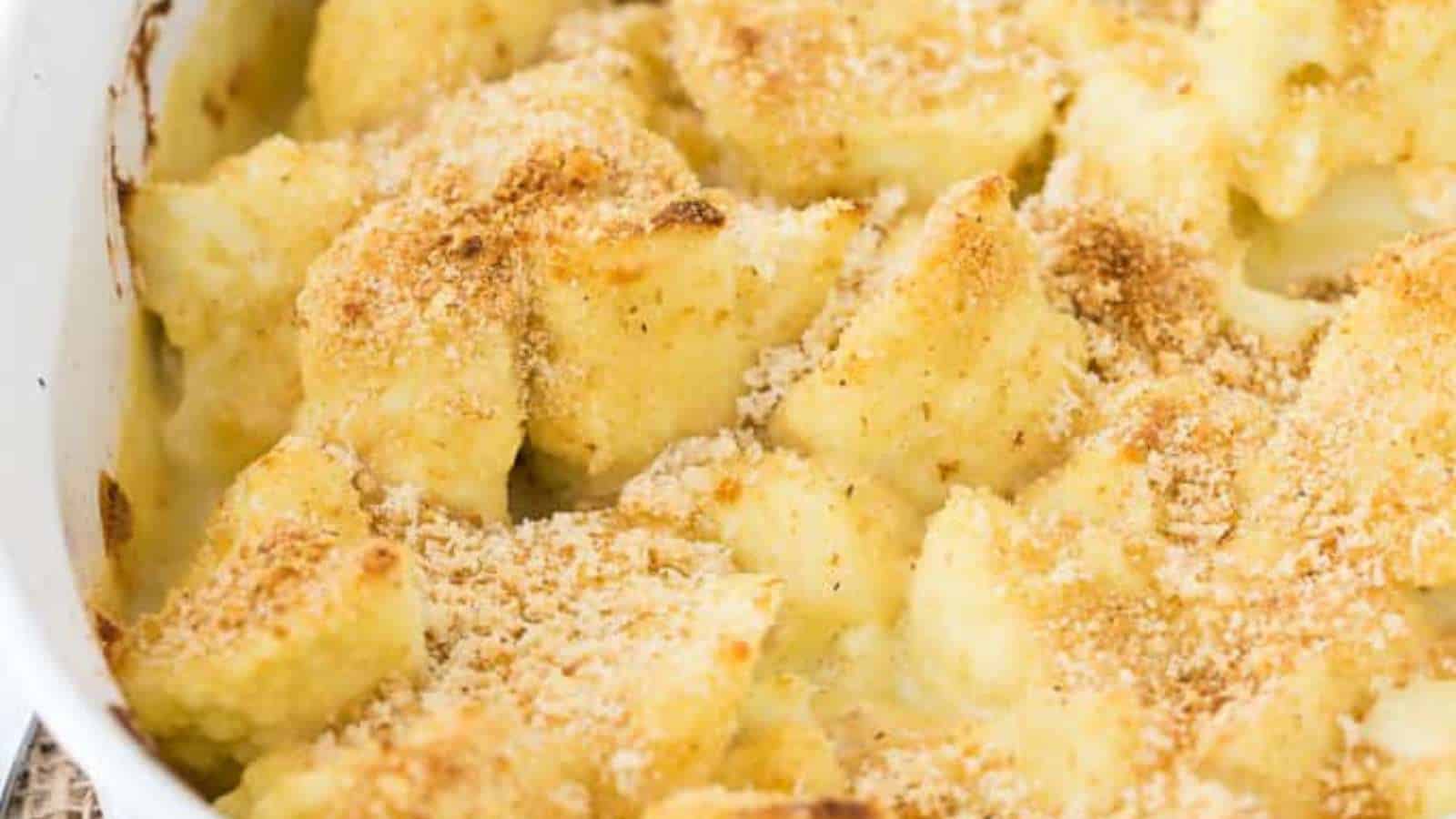 Honey Dijon Baked Cauliflower recipe by Simply Stacie.