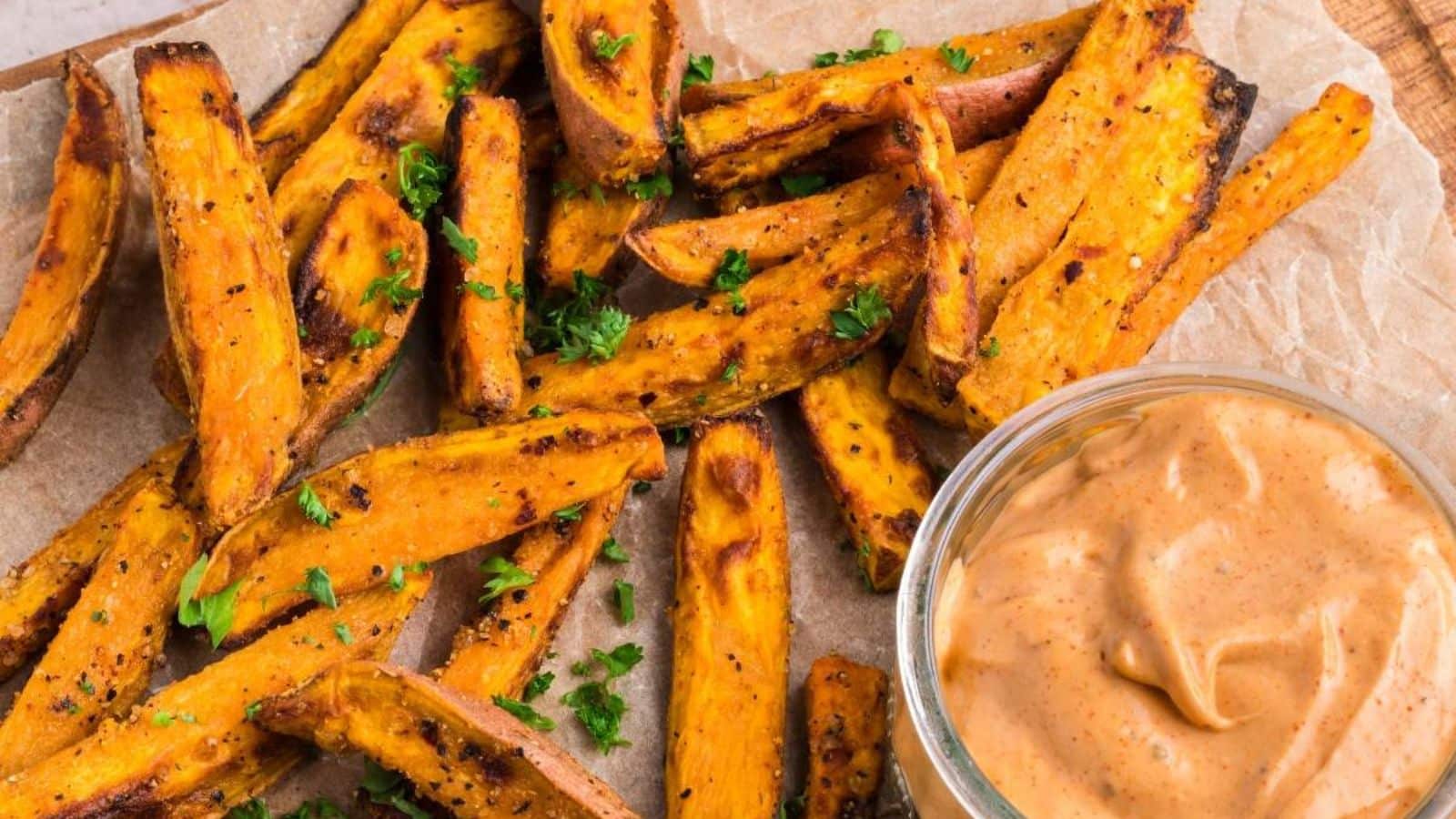 Air Fryer Sweet Potato Wedges recipe by xoxoBella.