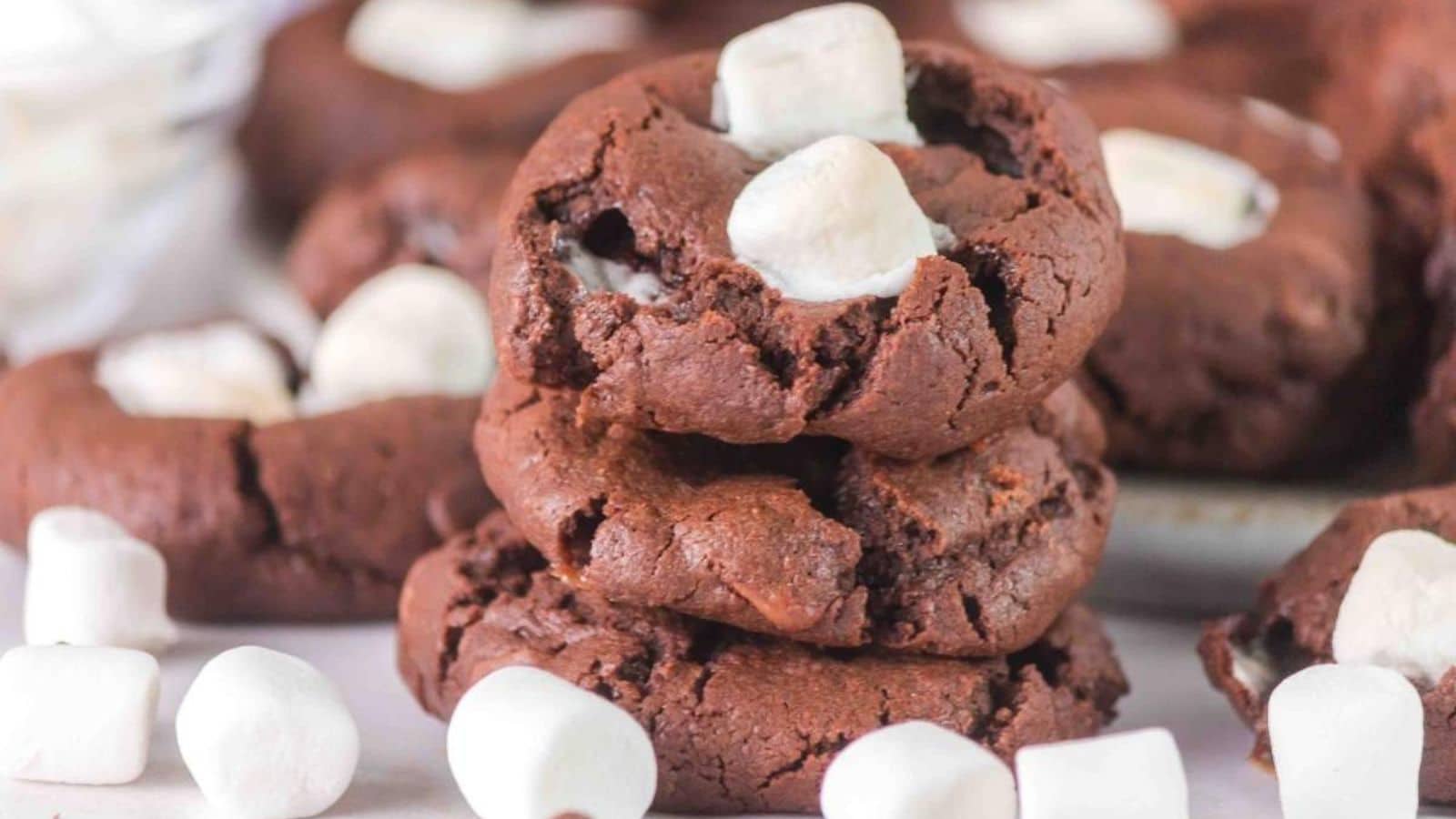 Chocolate Marshmallow Cookies recipe by xoxoBella.