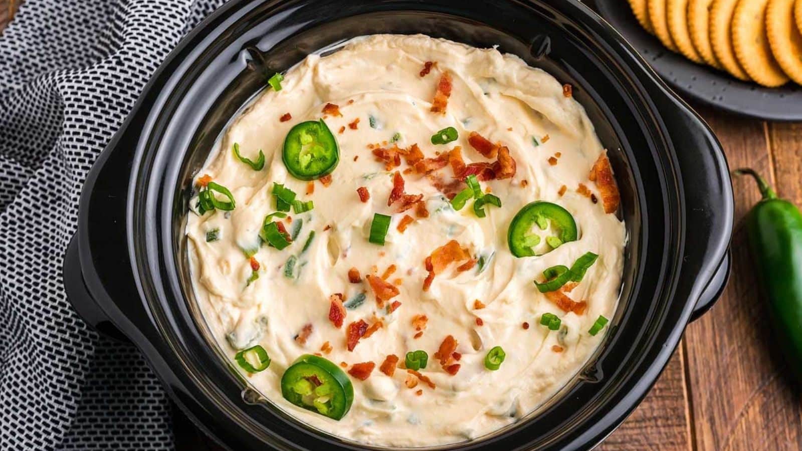 Slow Cooker Jalapeño Popper Dip recipe by xoxoBella.