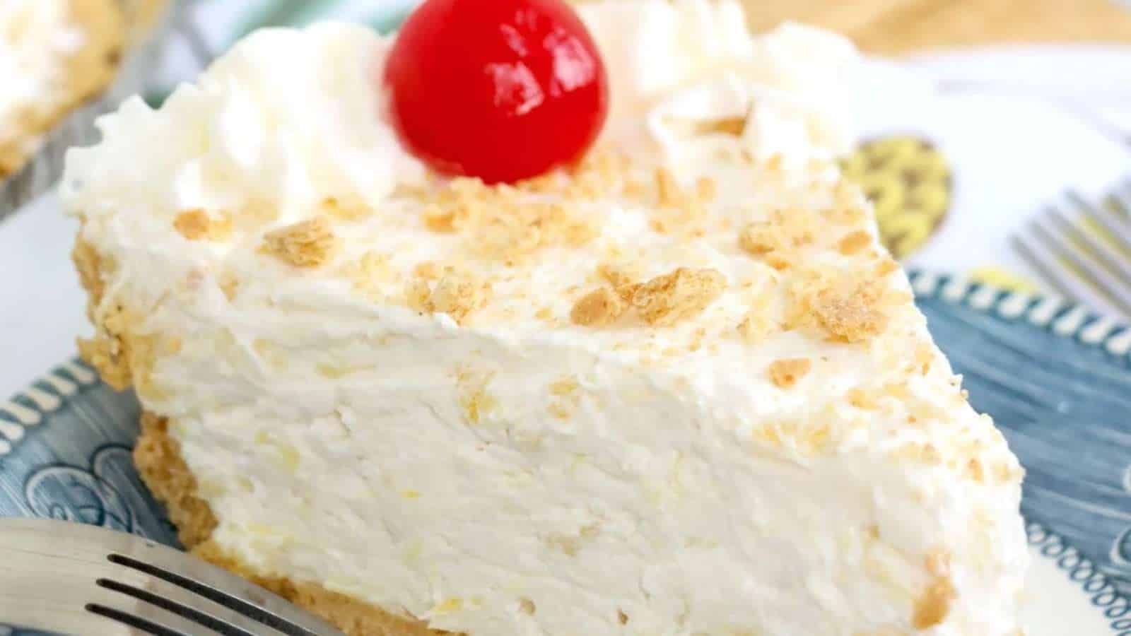 Pineapple Cream Cheese Pie recipe by Kitchen Divas.