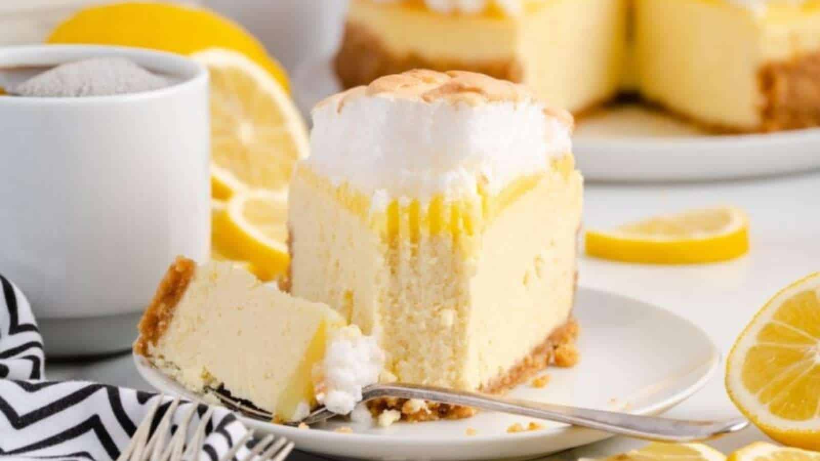 Lemon Meringue Cheesecake recipe by Princess Pinky Girl.