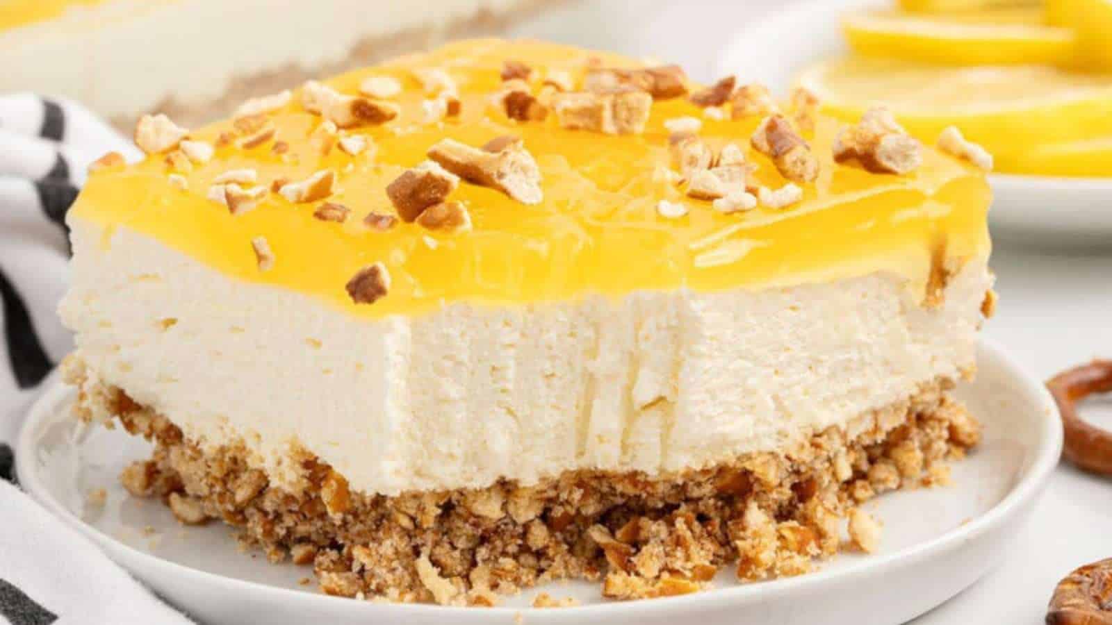 Lemon Pretzel Dessert recipe by Princess Pinky Girl.