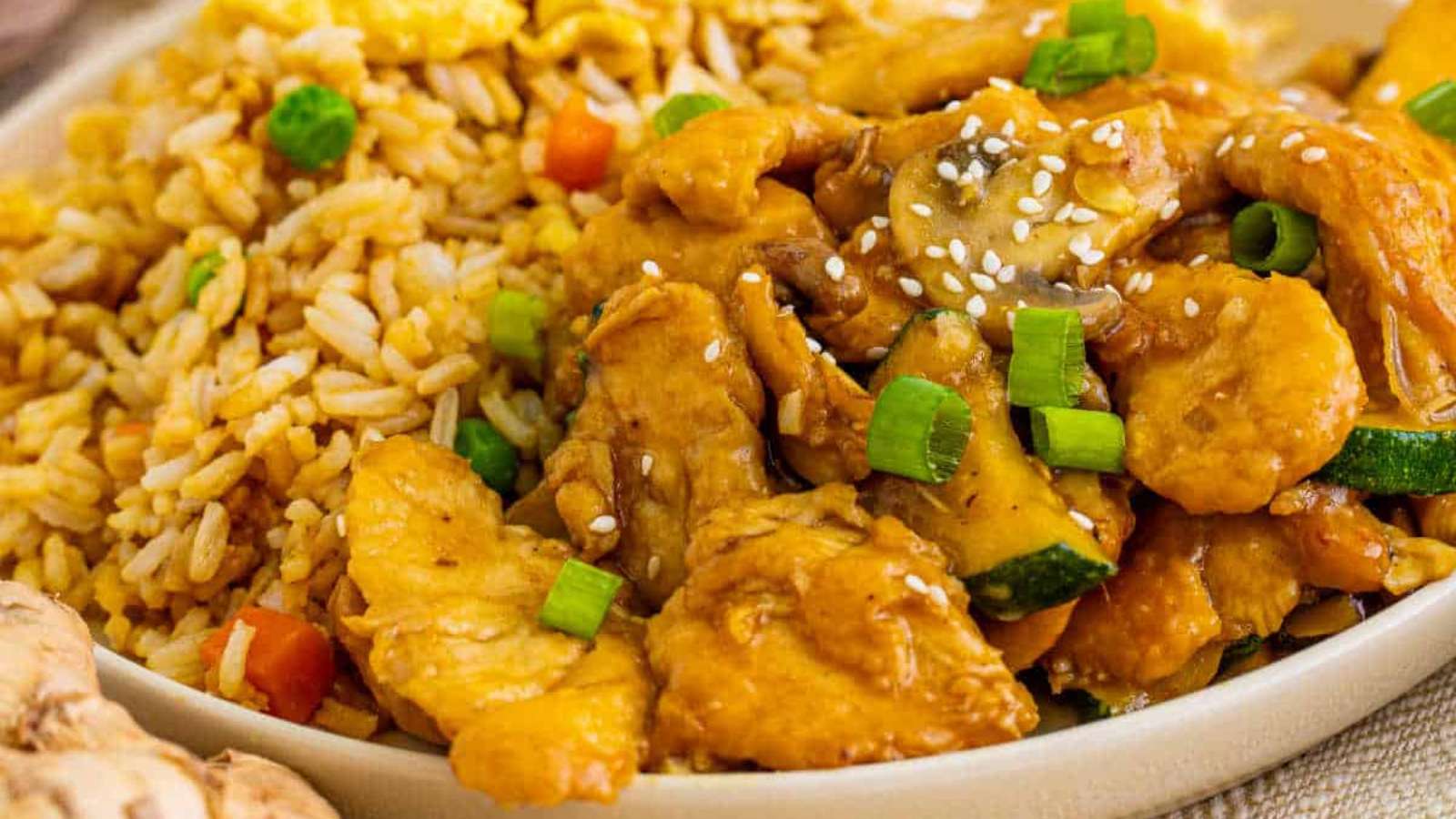 Panda Express Mushroom Chicken recipe by Simply Stacie.