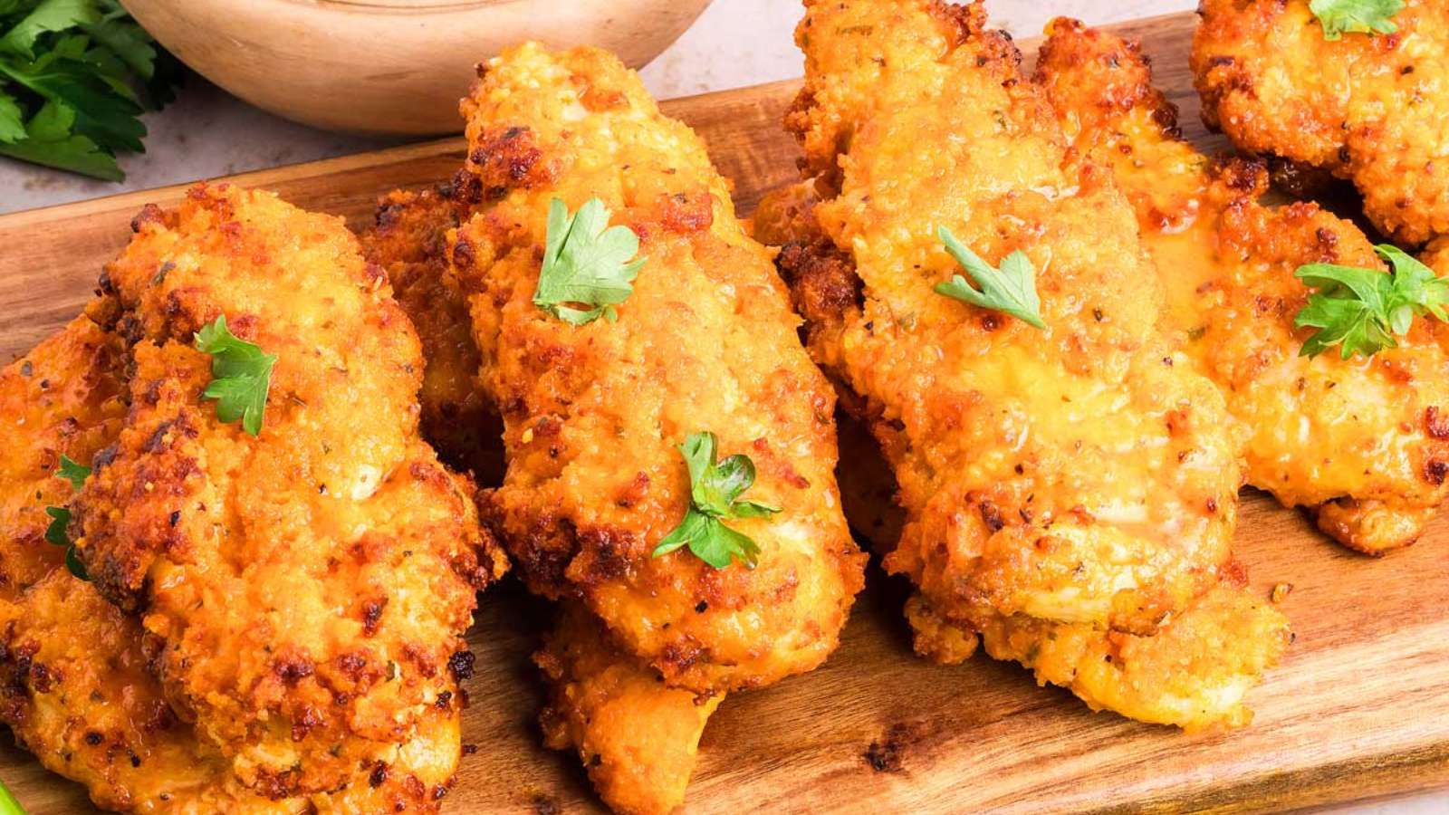 Air Fryer Buffalo Chicken Tenders recipe by xoxoBella.