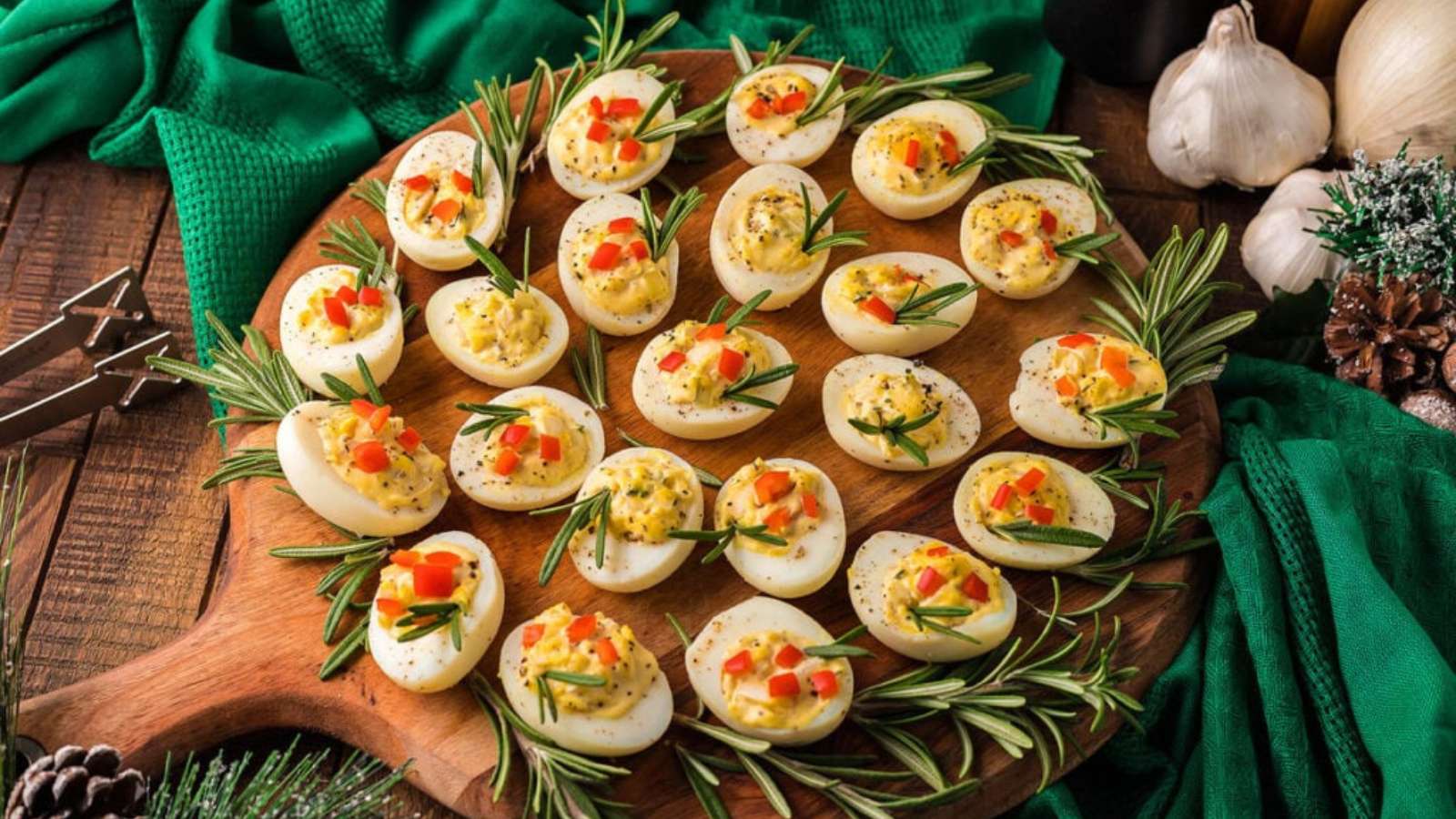 Christmas Deviled Eggs recipe by xoxoBella.