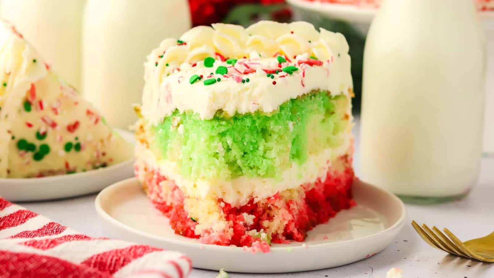 Christmas Poke Cake recipe by xoxoBella.