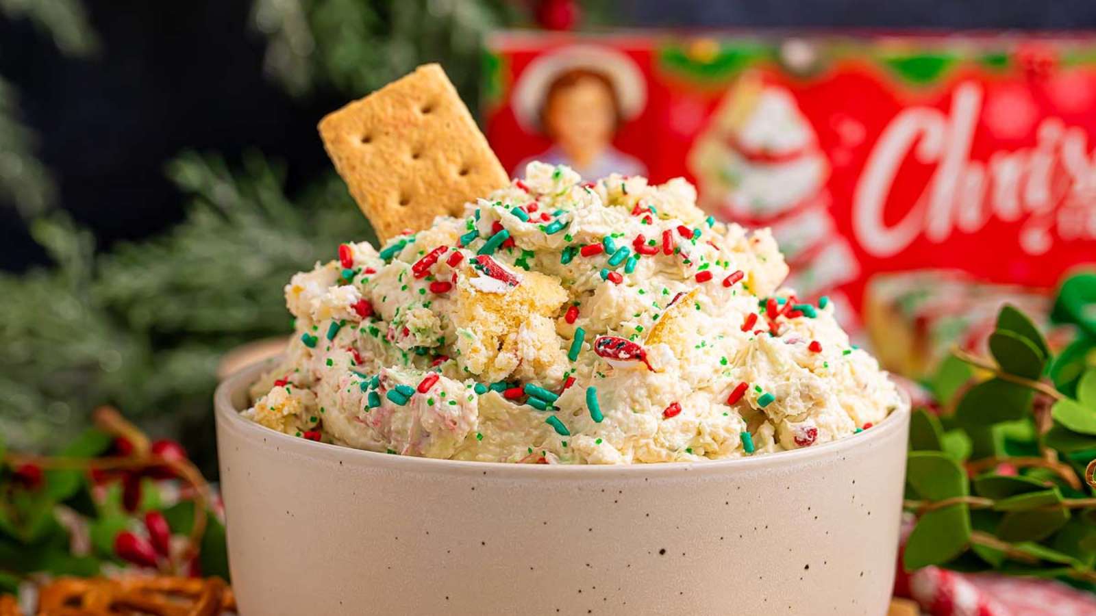 Christmas Tree Cake Dip recipe by xoxoBella.