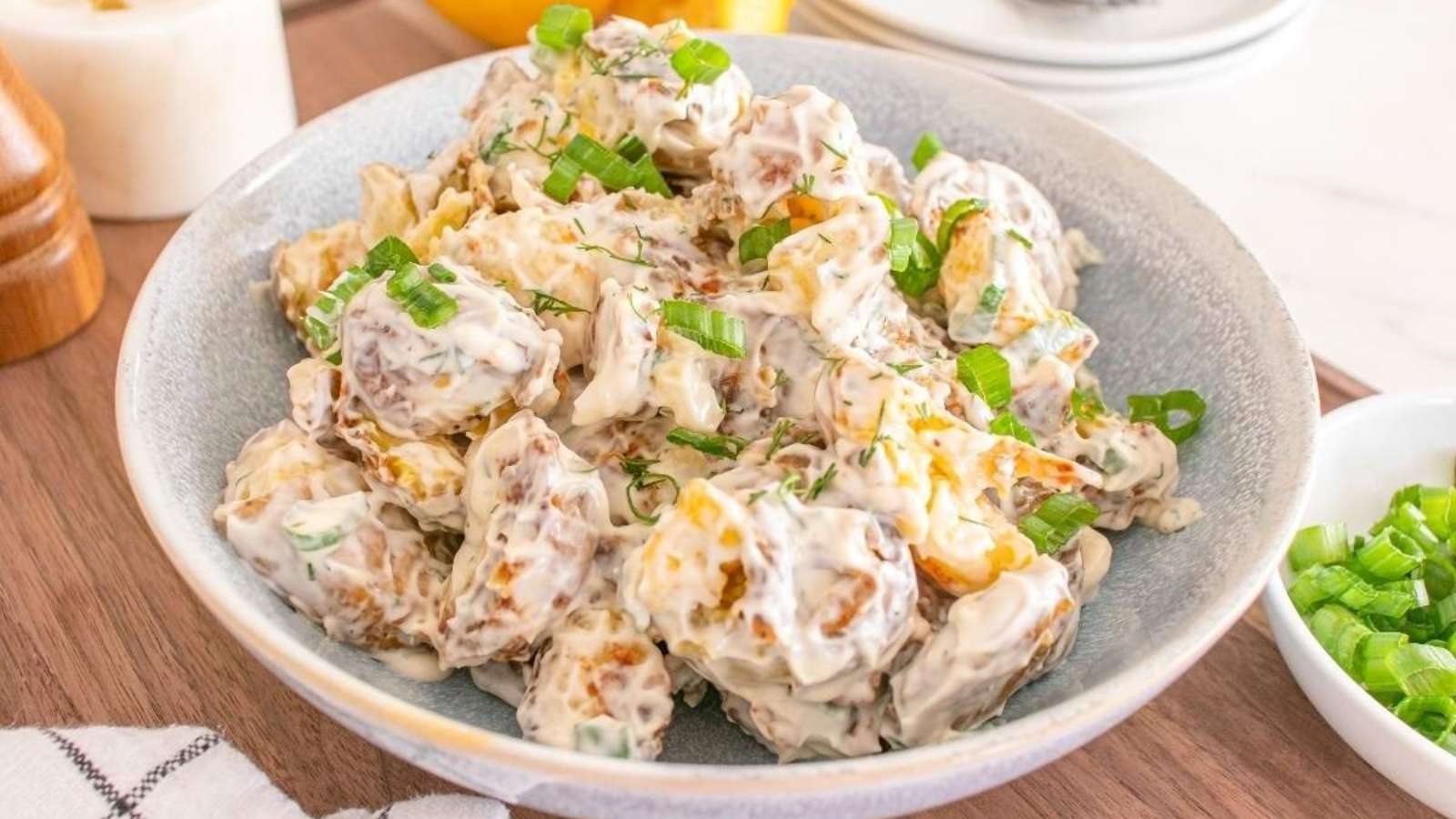 Crispy Smashed Potato Salad recipe by xoxoBella.
