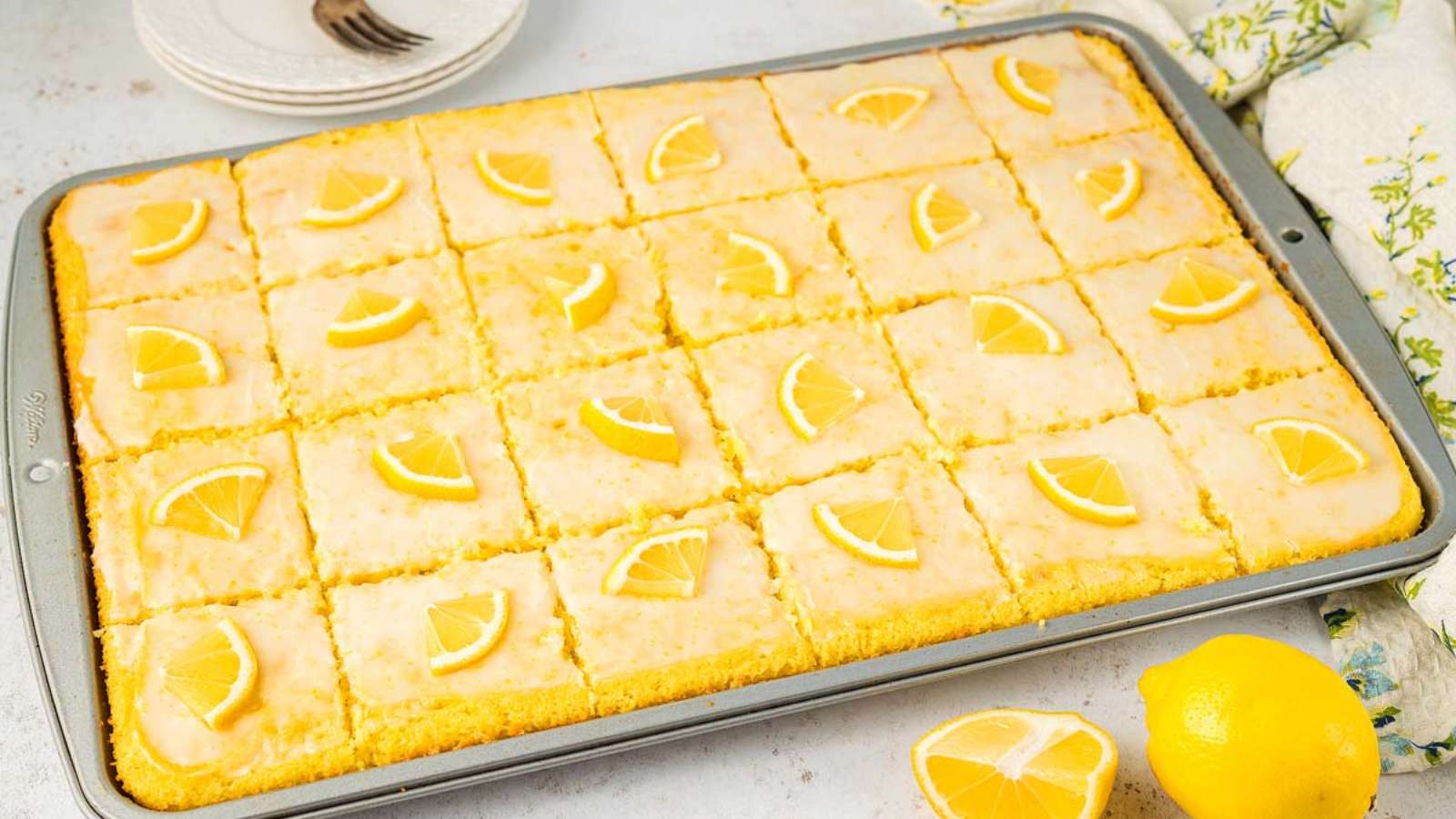 Lemon Sheet Cake recipe by xoxoBella.