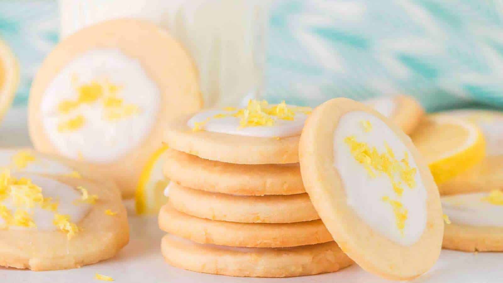 Lemon Shortbread Cookies recipe by xoxoBella.