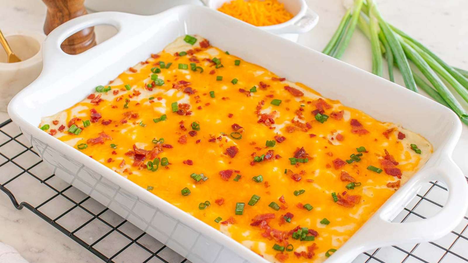 Loaded Mashed Potato Casserole recipe by xoxoBella.