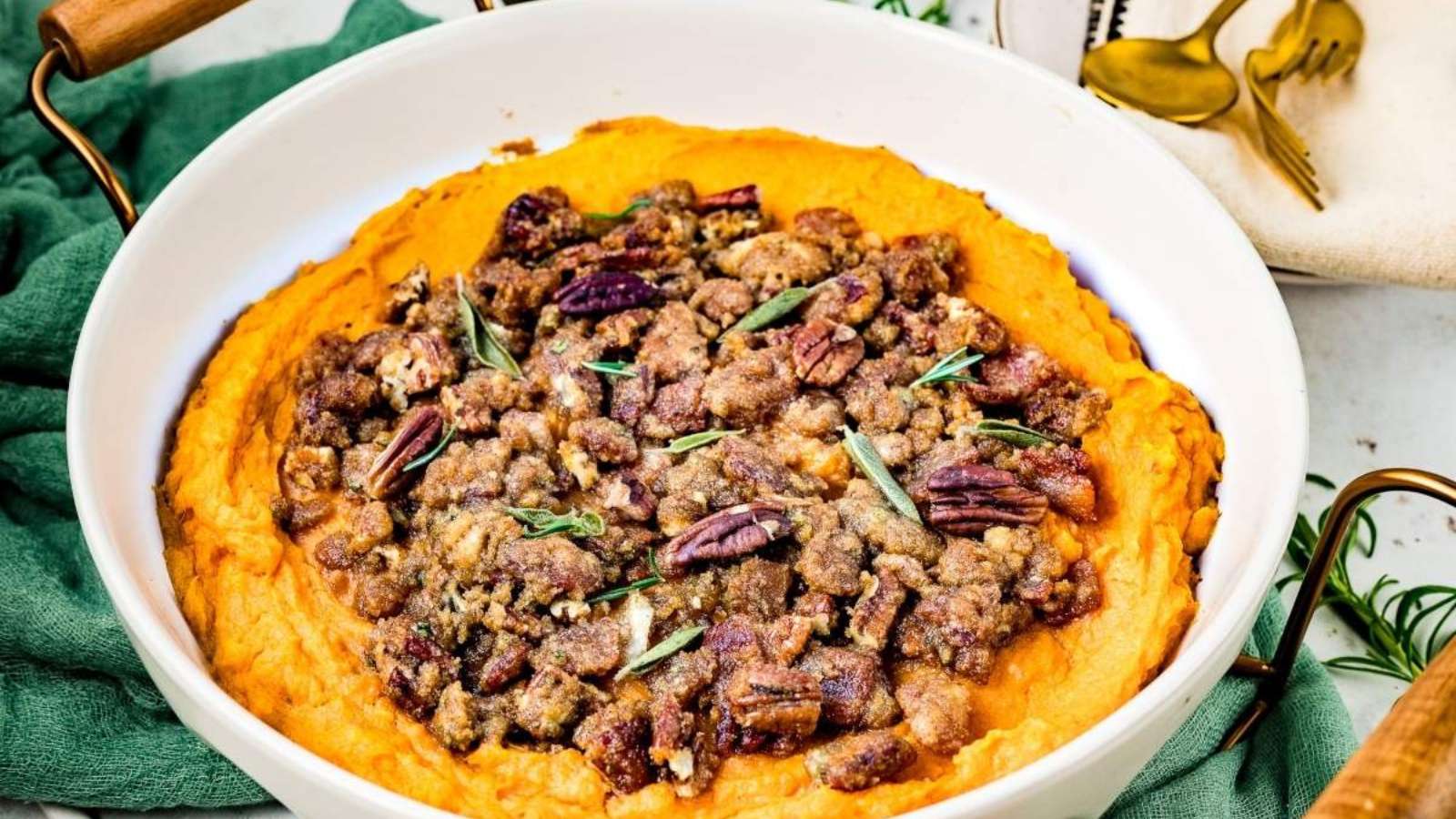 Maple Garlic Sweet Potato Casserole recipe by xoxoBella.