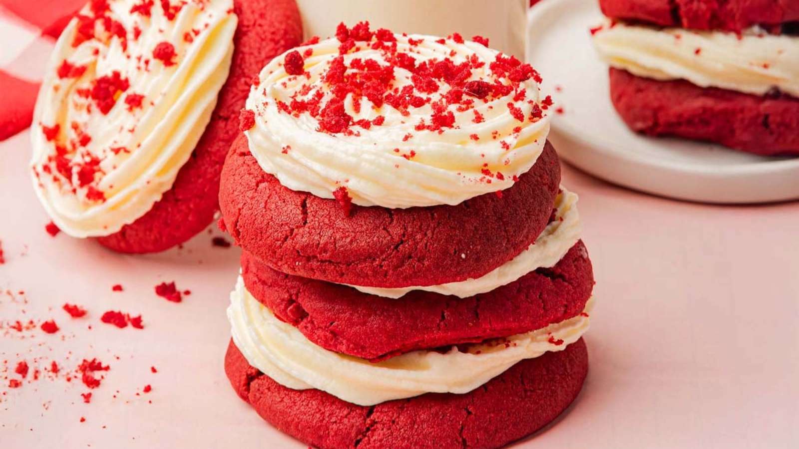 Red Velvet Sugar Cookies recipe by xoxoBella.