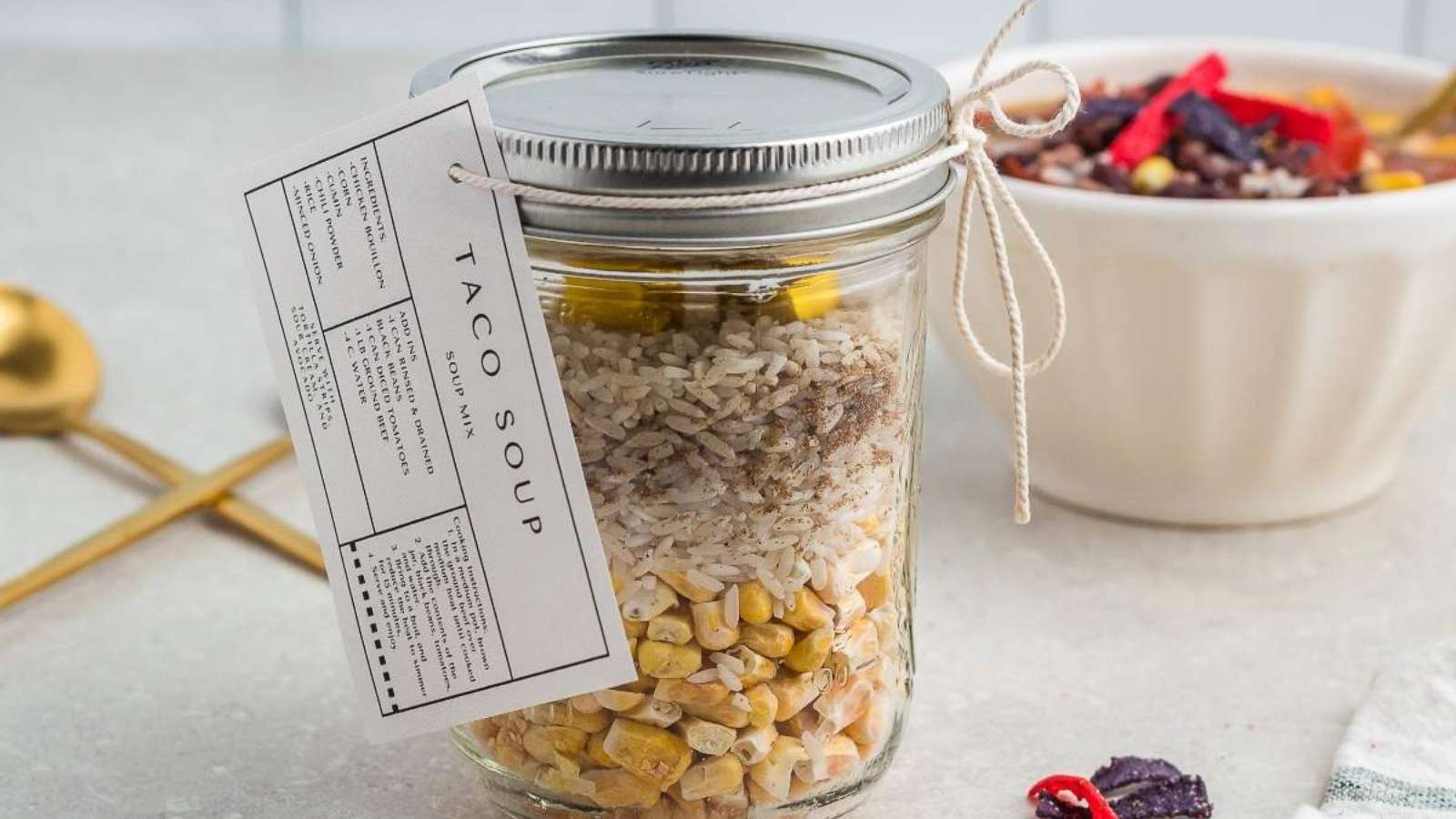 Taco Soup in a Jar recipe by xoxoBella.