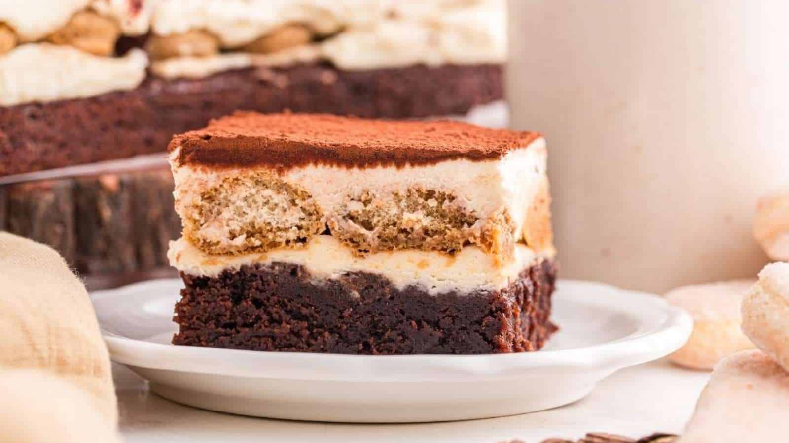 Tiramisu Brownies recipe by xoxoBella.
