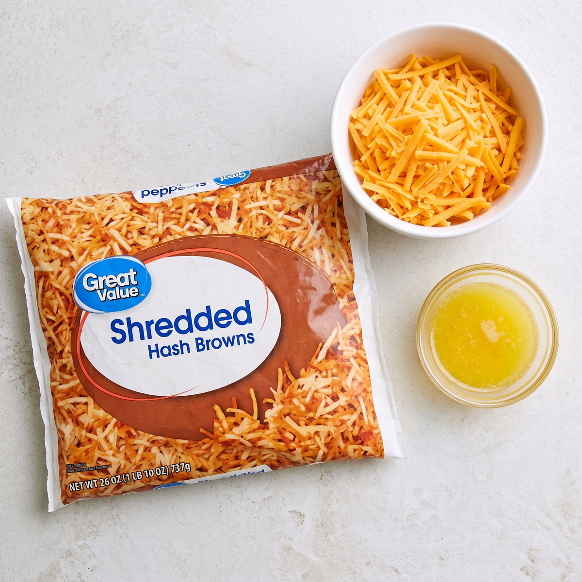 Oven Baked 3 Ingredient Buttery Potato Shell Cups ingredients